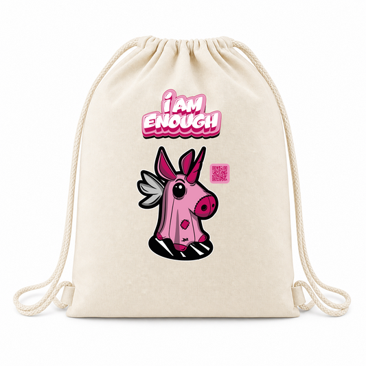 Mimi Cotton Drawstring Bag – I Am Enough