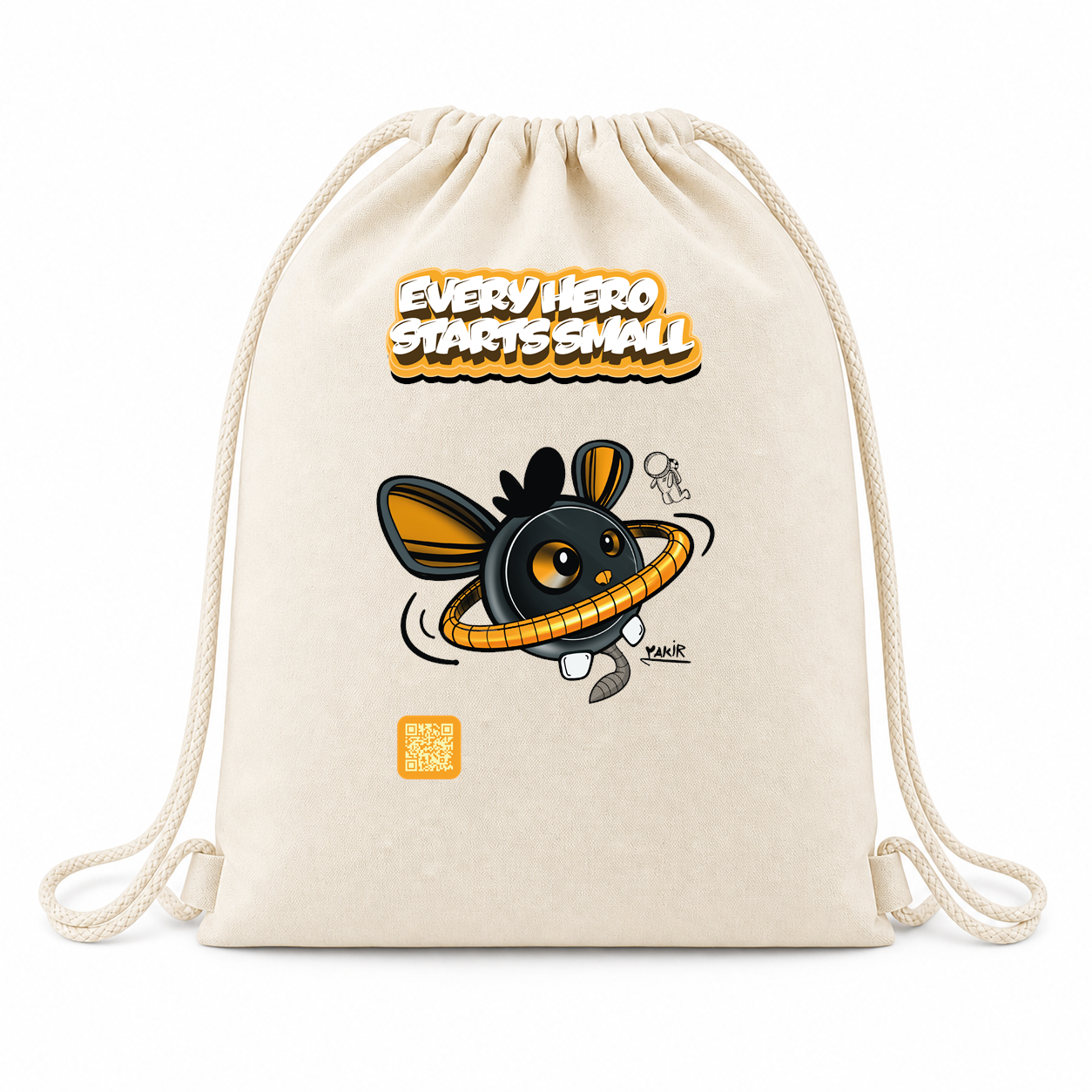 Starball Cotton Drawstring Bag – Every Hero Starts Small