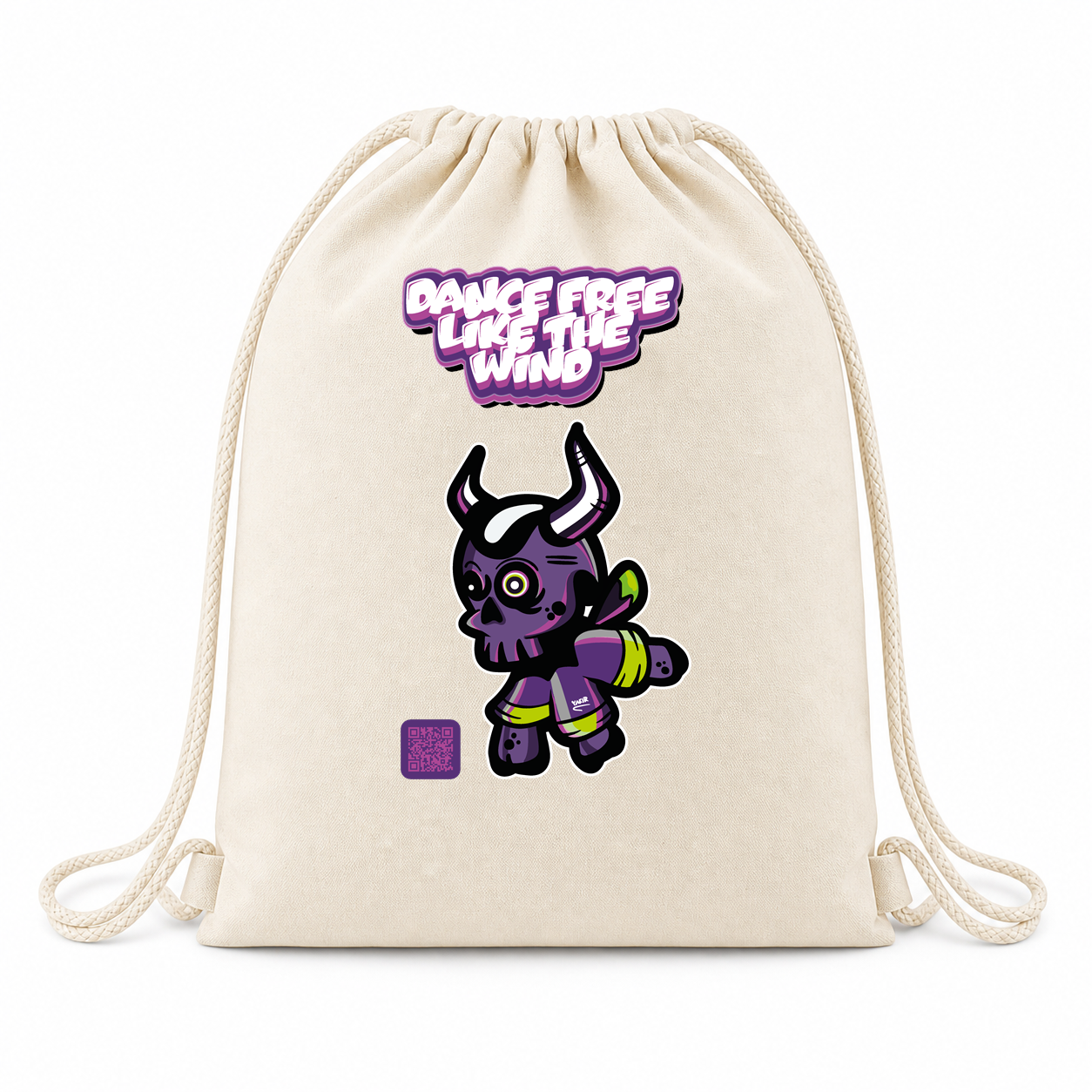 Trilla Cotton Drawstring Bag – Dance Free Like The Wind