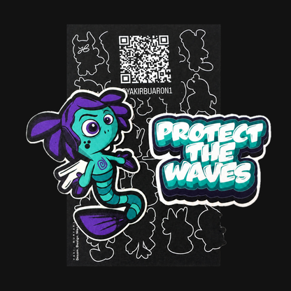 Lumi premium vinyl sticker set with mantra