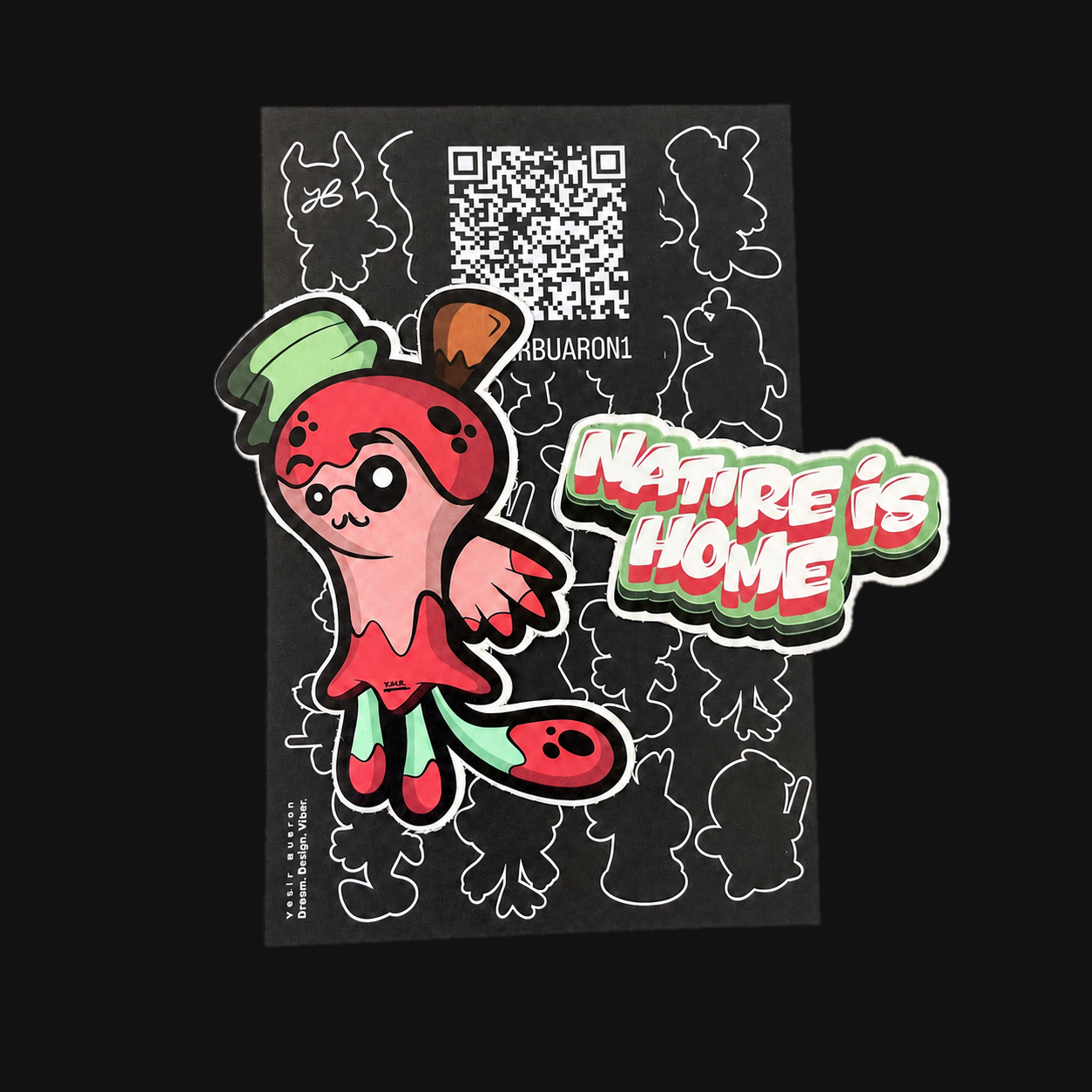 Nature Is Home premium vinyl sticker set